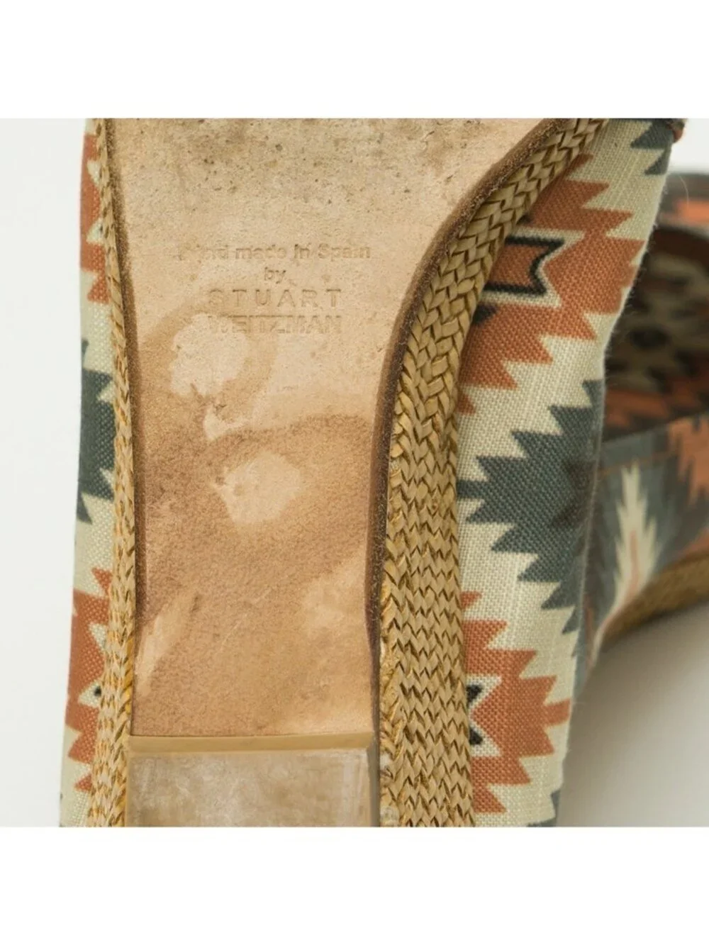 Stuart Weitzman Theodora & Callum Espadrilles Womens 8.5 Shoes Wedges Southwest